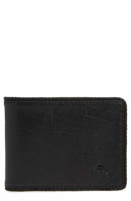 Tommy Bahama Braided Edge Leather Slimfold Wallet