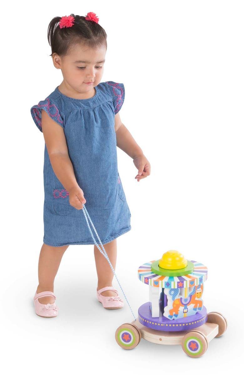 Melissa & Doug Carousel Pull Toy, Alternate, color, 