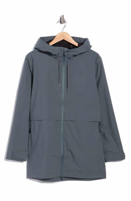 Suva Hardshell Hooded Long Rain Jacket