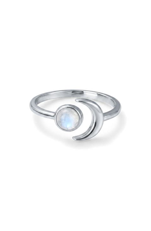 Celestial Moonstone Bypass Ring