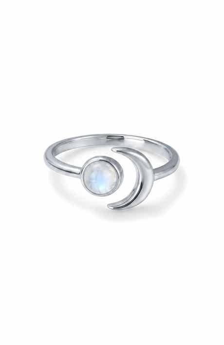 Celestial Moonstone Bypass Ring