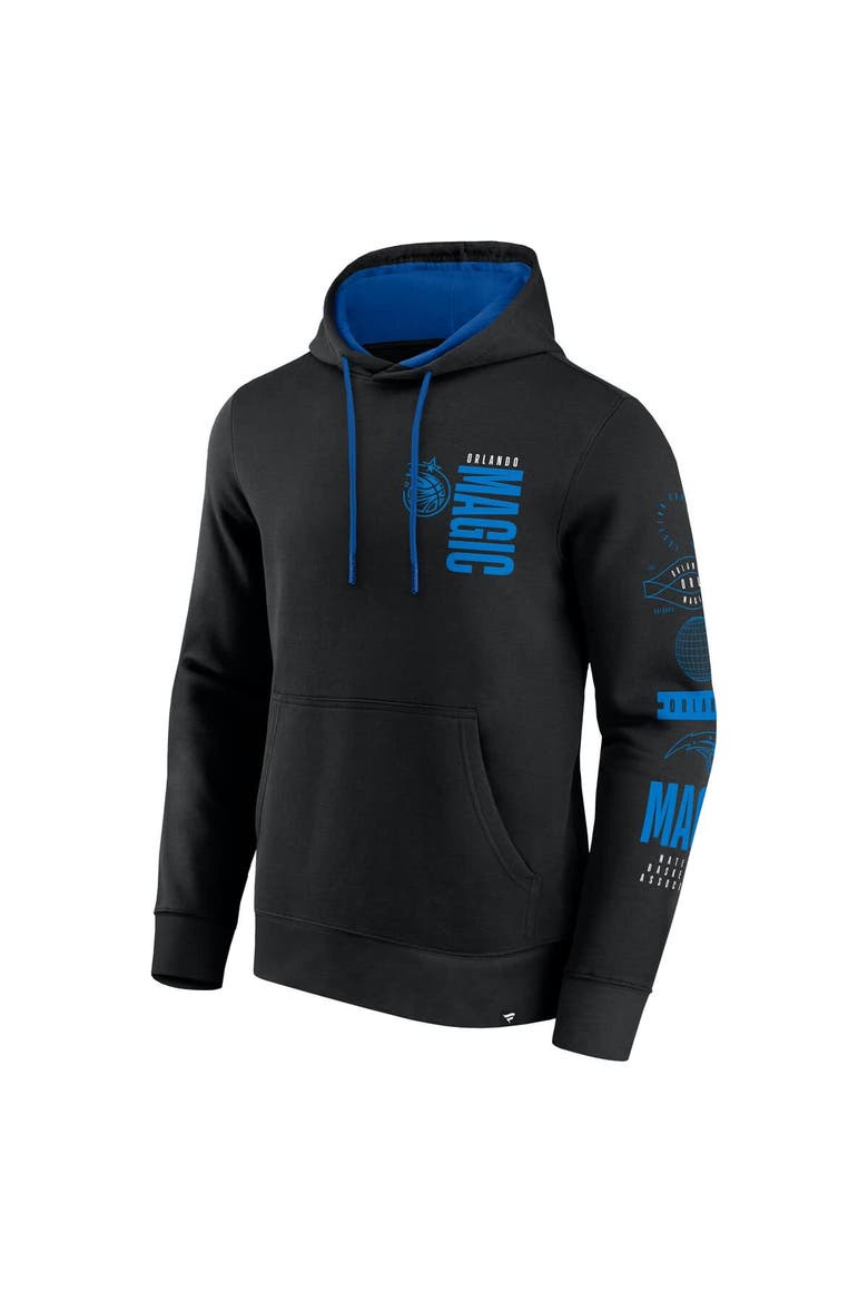 Men's Fanatics Black Orlando Magic Game Time Crossover Pullover Hoodie, Alternate, color, Black