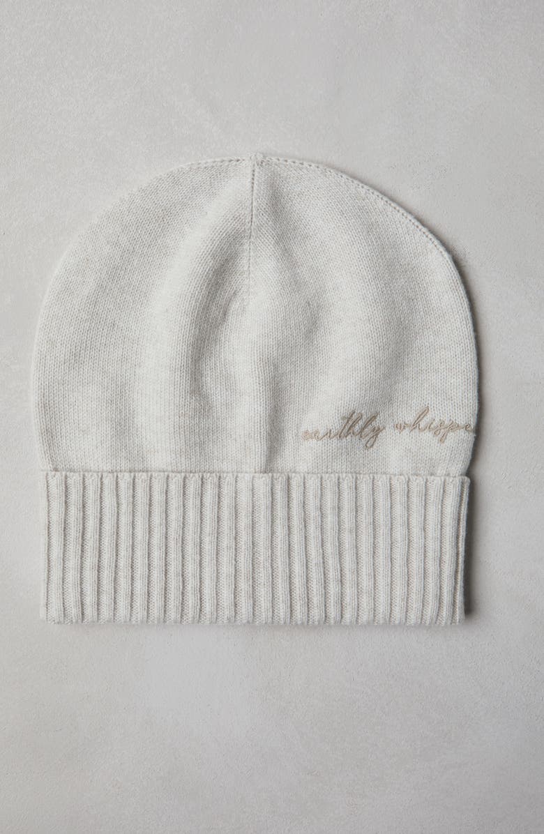 Brunello Cucinelli Virgin wool, cashmere and silk knit beanie with embroidery, Alternate, color, 