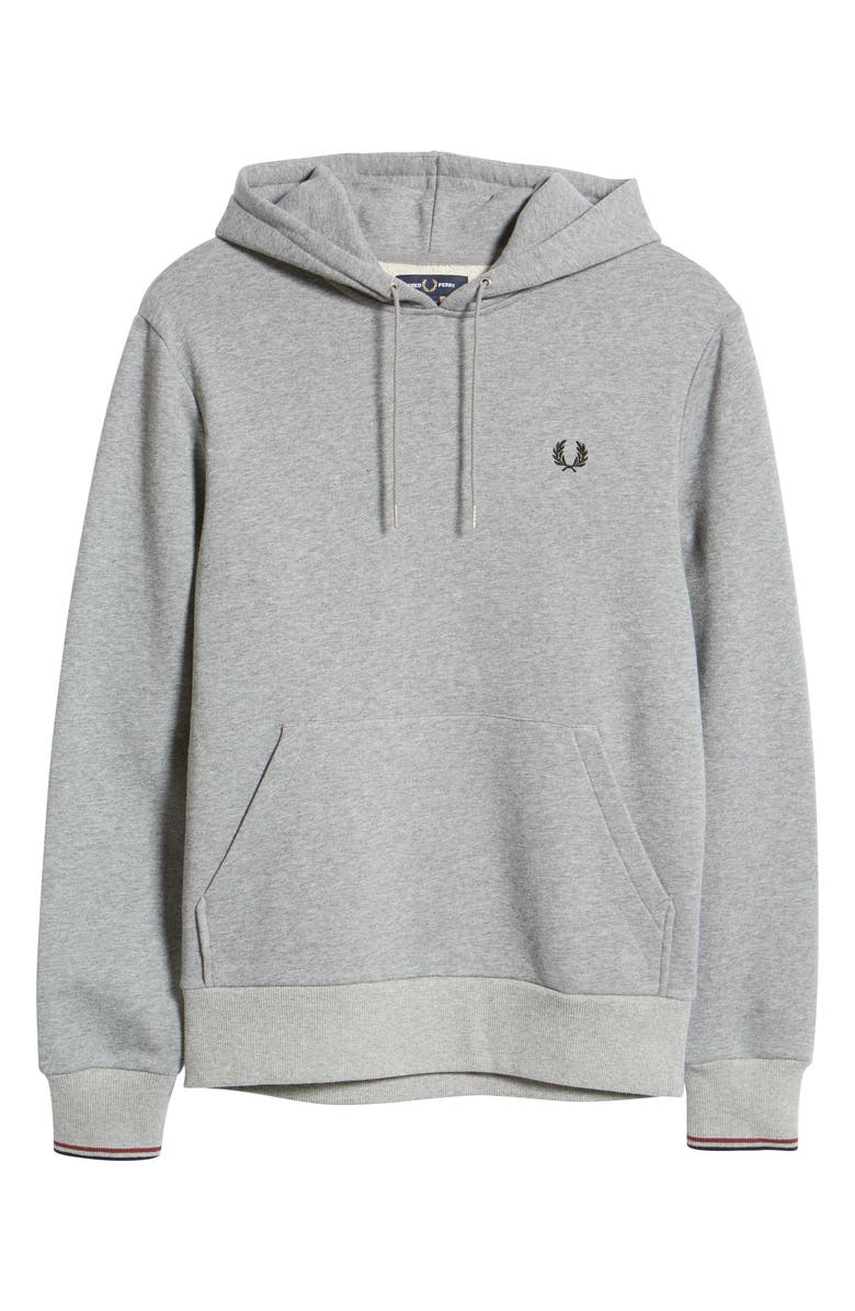 Fred Perry Tipped Cotton Blend Hoodie, Alternate, color, 