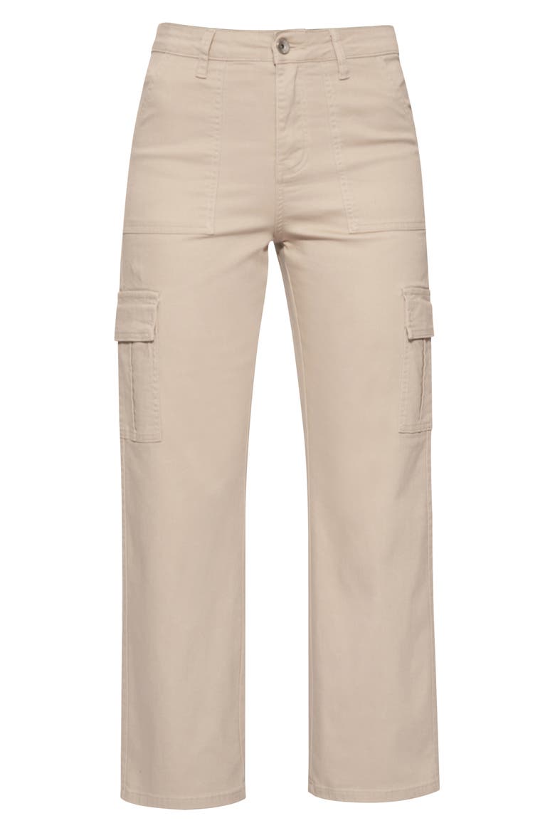 Angel High Waist Ankle Cargo Pants, Alternate, color, STONE