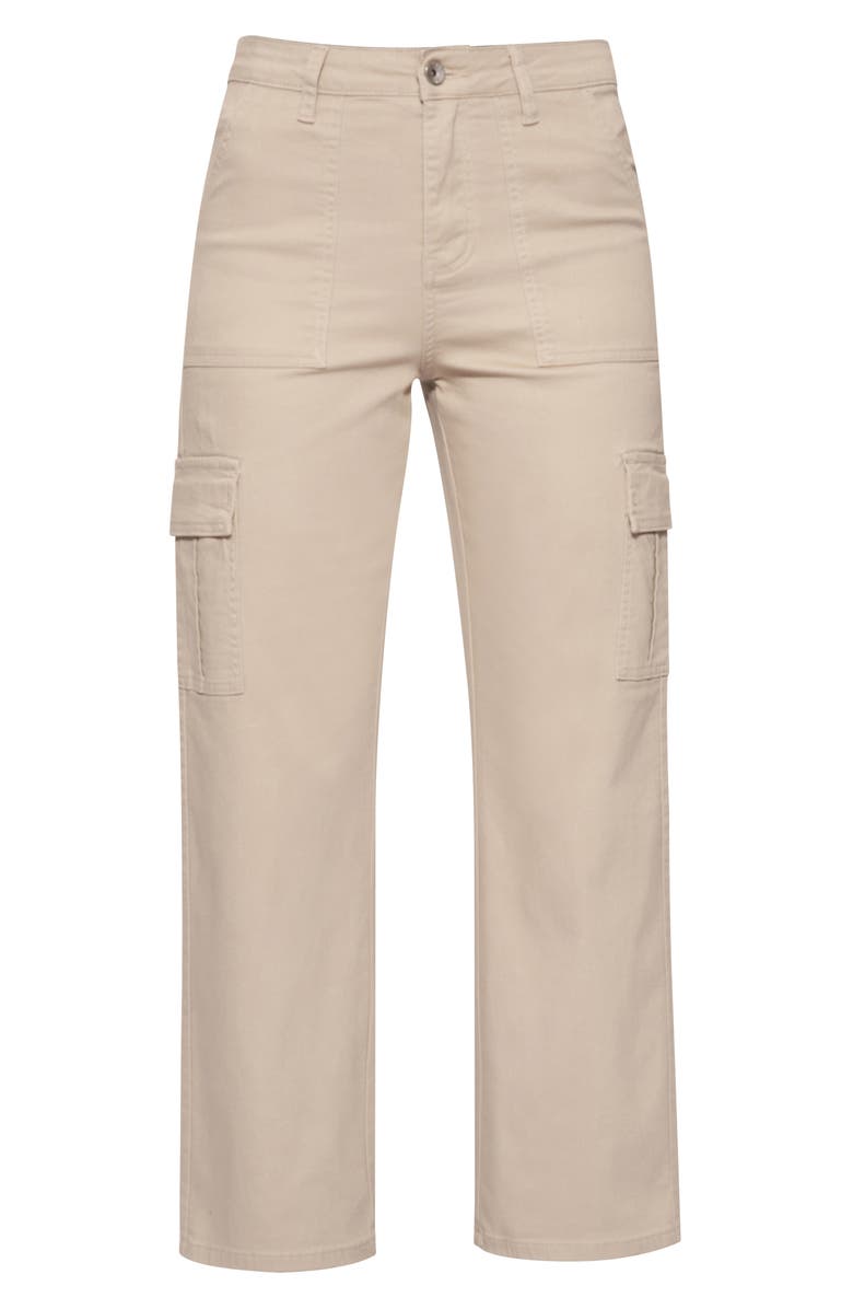 Bayeas Angel High Waist Ankle Cargo Pants, Alternate, color, Stone