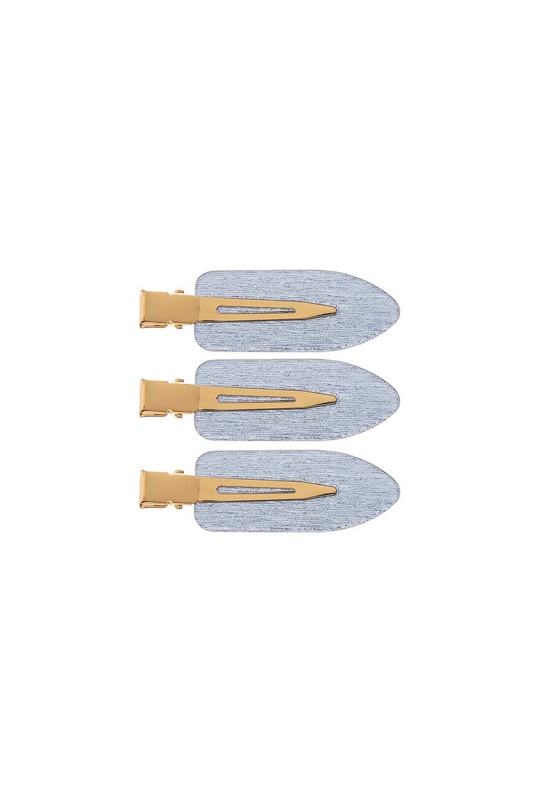 Glitter Creaseless Clip Set, Main, color, Blue