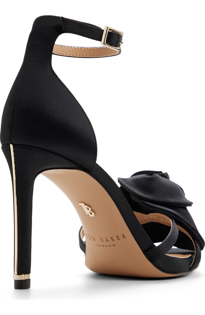 Ted Baker London Alia Rose Ankle Strap Sandal, Alternate, color, Black