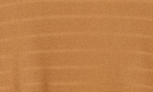T Tahari Scallop Trim Wide Sleeve Sweater In Toffee