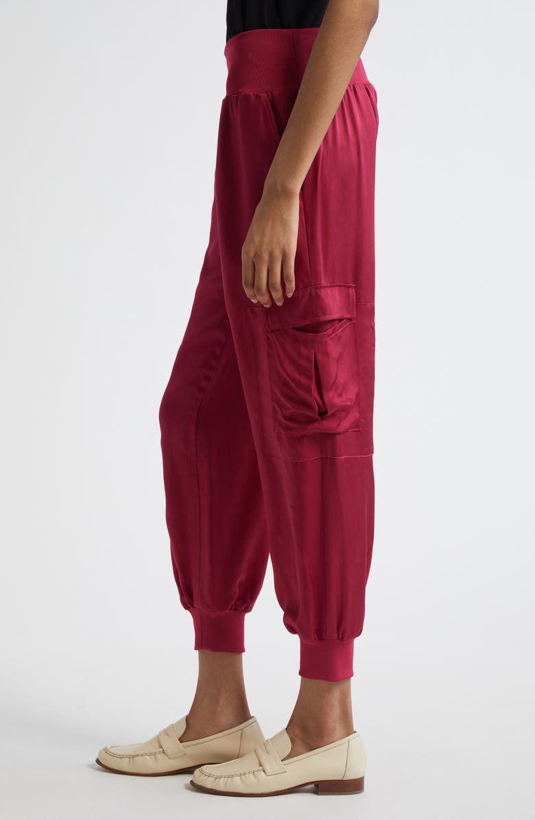Giles Cupro Crop Cargo Joggers