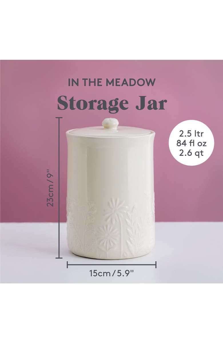 MASON CASH In The Meadow Large Storage Crock, 9" x 6", Alternate, color, Cream