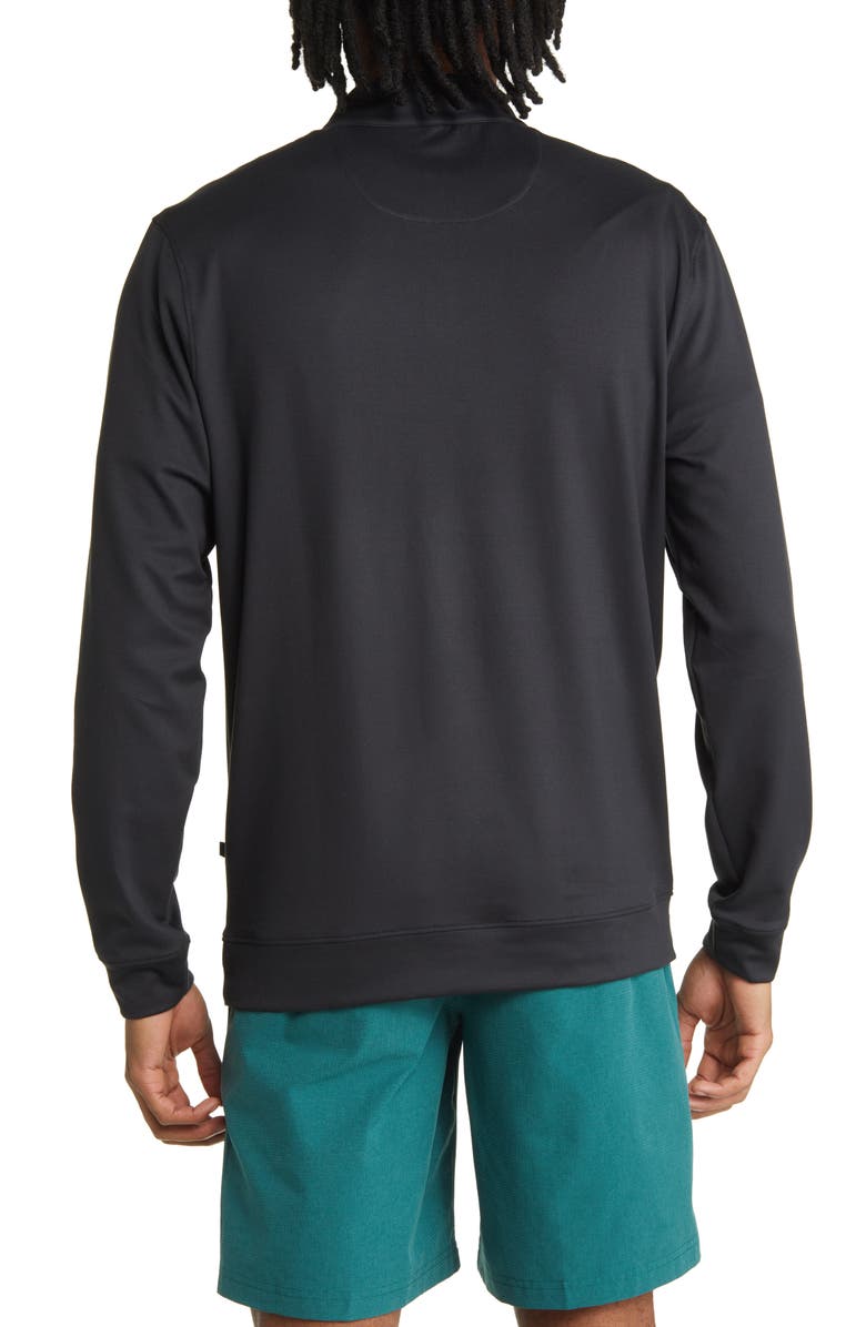 Swannies McKinnon Quarter Zip Golf Pullover, Alternate, color, Black-Marine