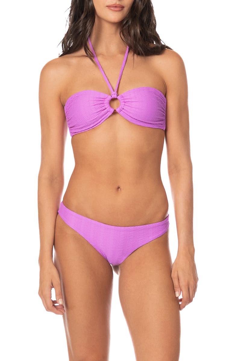 Maaji Celestial Sundown Flirt Reversible Bikini Bottoms, Alternate, color, Light Pastel Purple