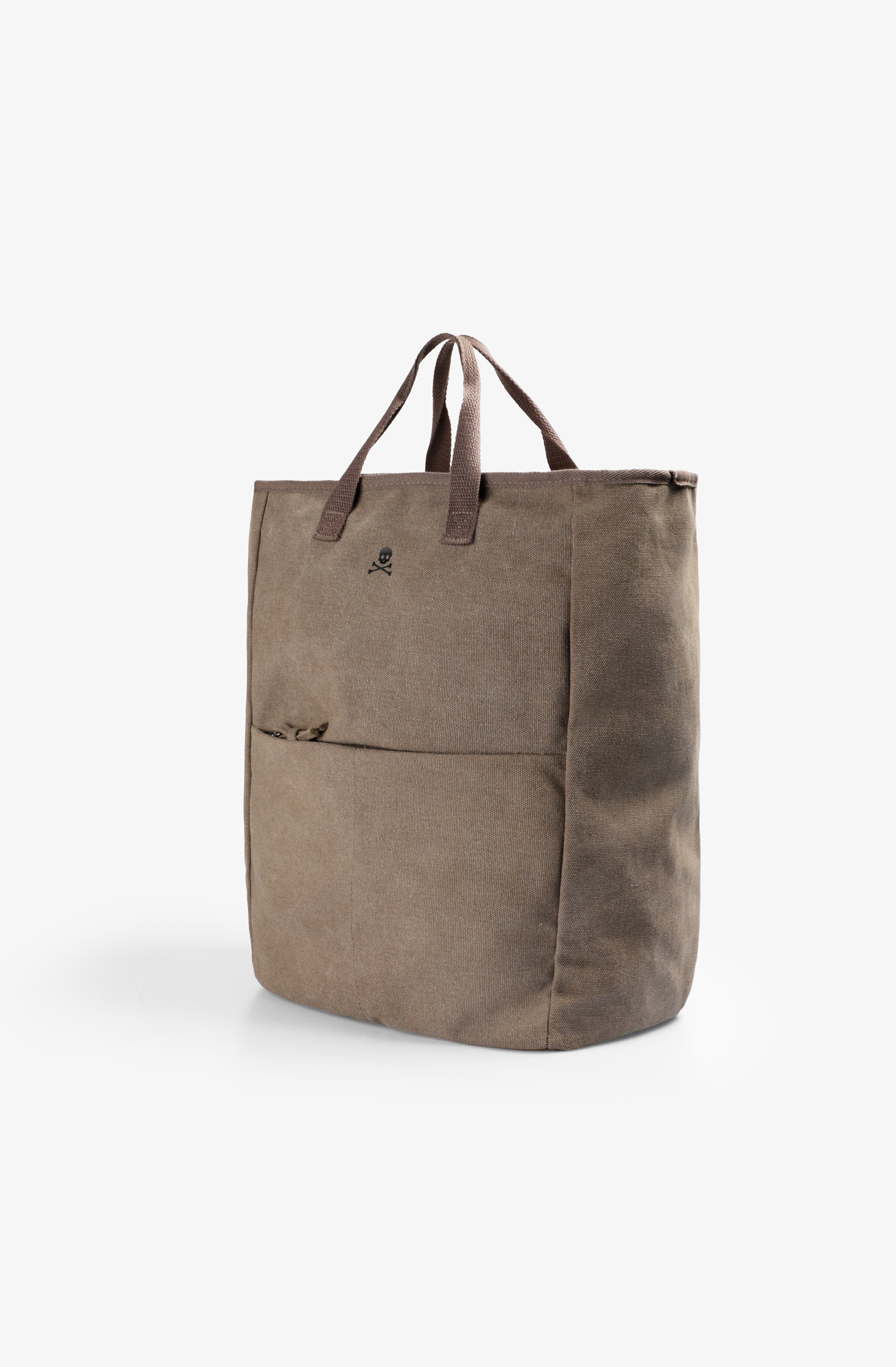 Scalpers Canvas Backpack With Handles, Alternate, color, Taupe