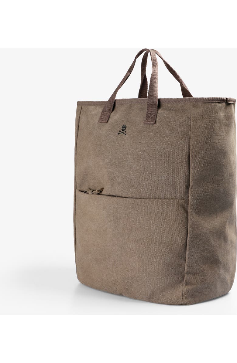 Scalpers Canvas Backpack With Handles, Alternate, color, Taupe