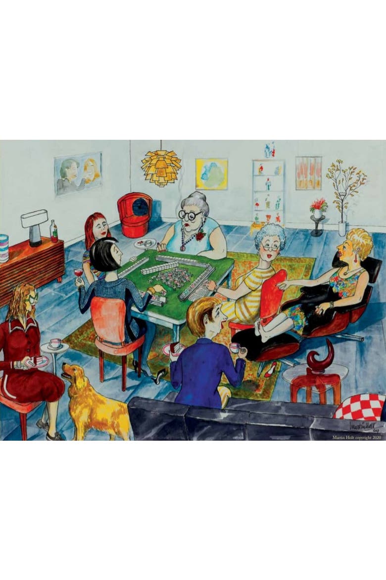 Mah Jongg Meet Up 1000 piece Jigsaw Puzzle for Adults, Alternate, color, Multicolor