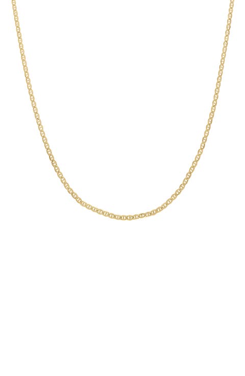 14K Gold Mariner Chain Necklace