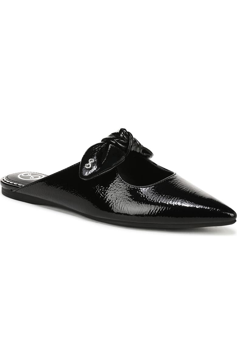 SAM & LIBBY Marley Knot Mule, Main, color, Black Shiny