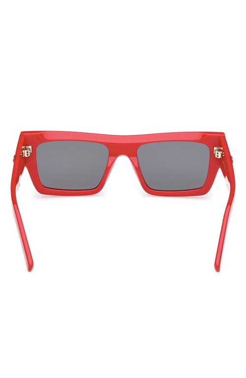 Mcm 53mm Solid Lens Square Sunglasses In Red