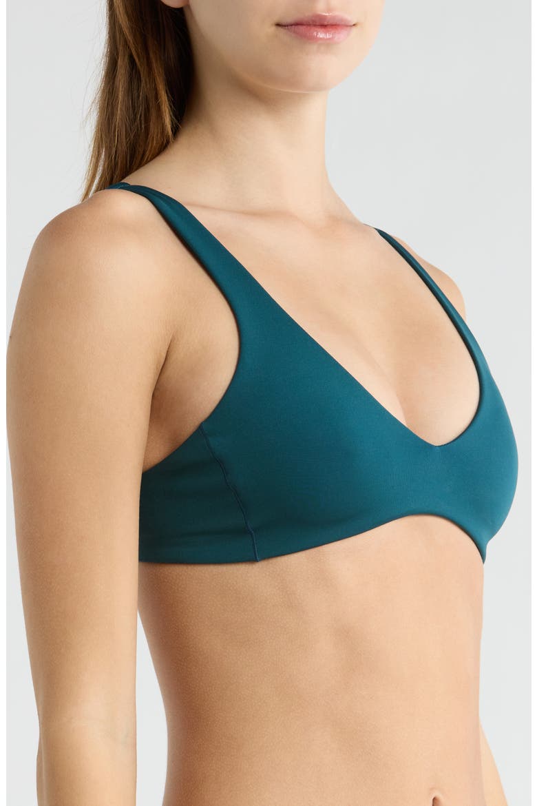 Plunge Bikini Top, Alternate, color, DEEP END