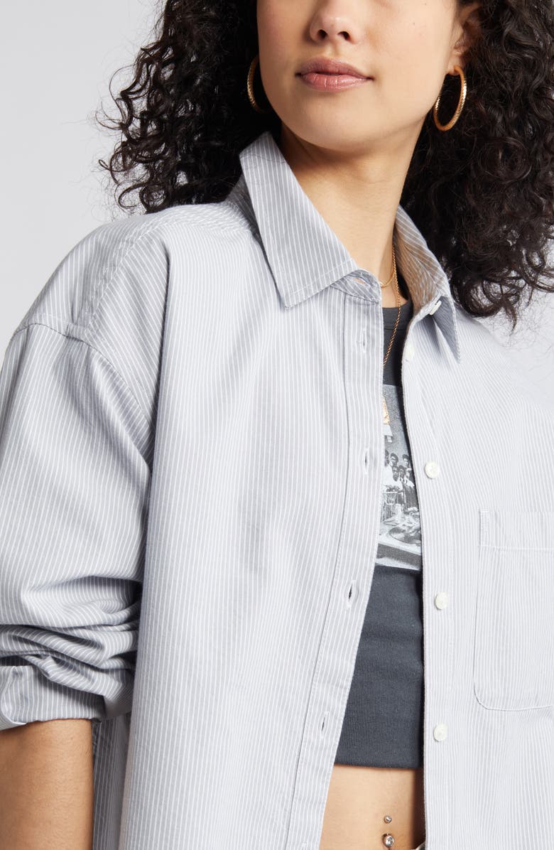 BP. Oxford Cotton Button-Up Shirt, Alternate, color, 