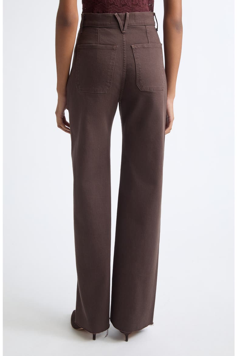 Grant High Waist Wide Leg Jeans, Alternate, color, ESPRESSO
