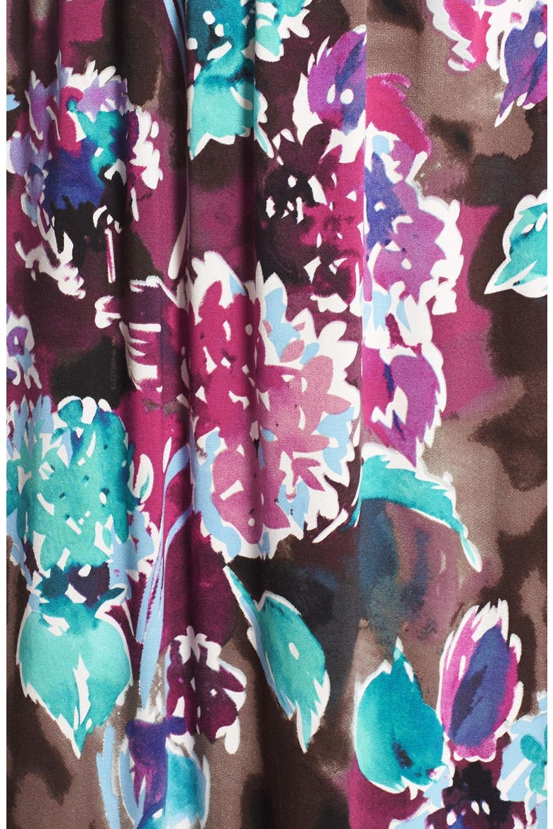 Floral Print Jersey Maxi Dress (Nordstrom Exclusive), Alternate, color, FOREST FLORAL
