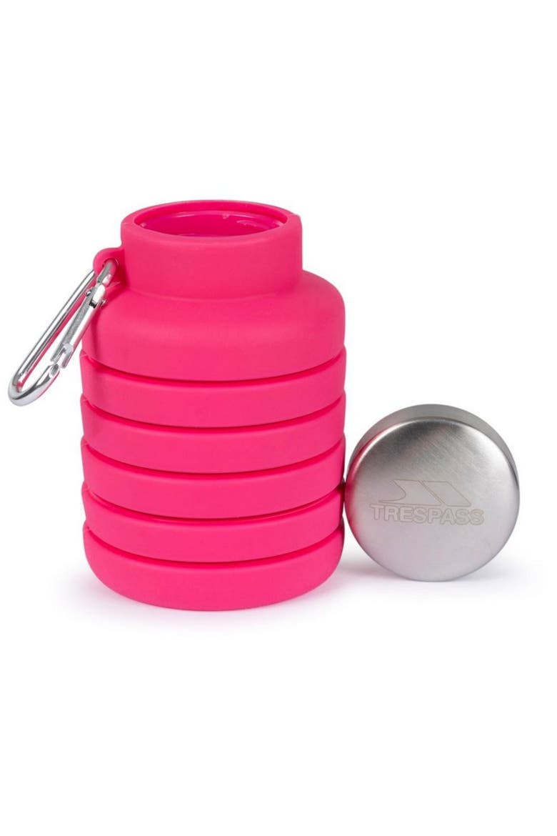 Vavo Foldable Silicone Water Bottle, Alternate, color, Flamingo Pink