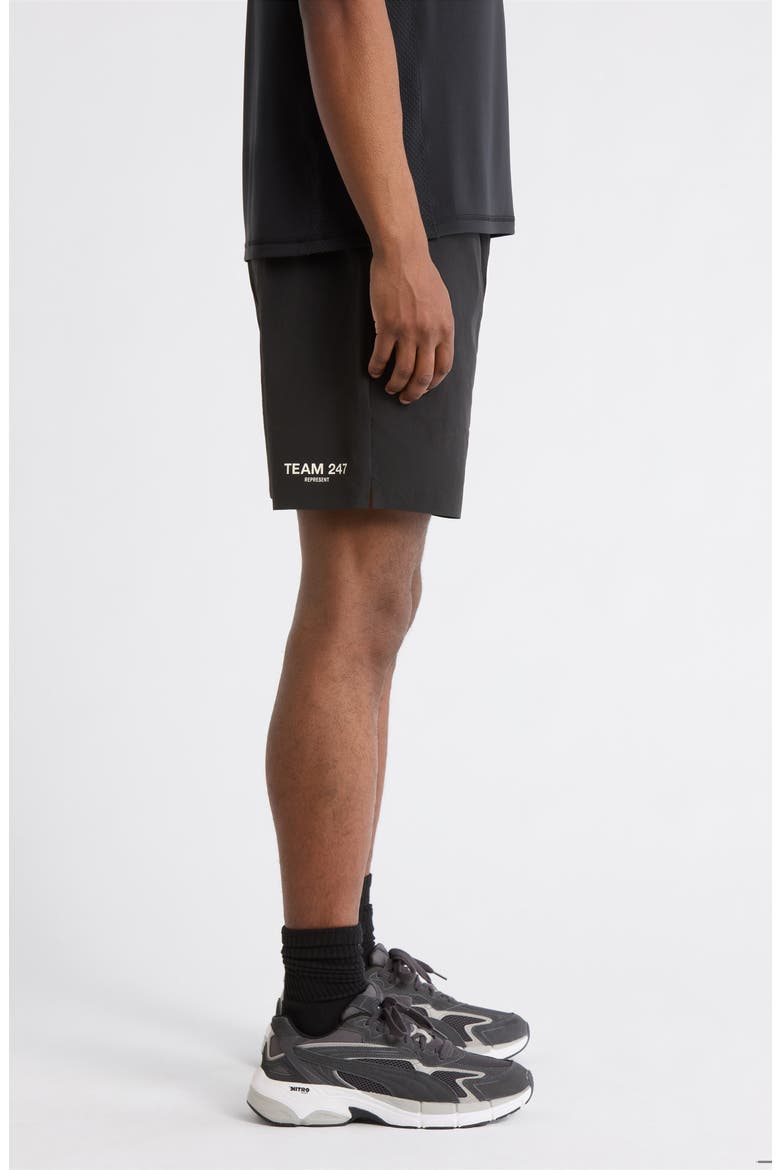 Fused Stretch Shorts, Alternate, color, BLACK
