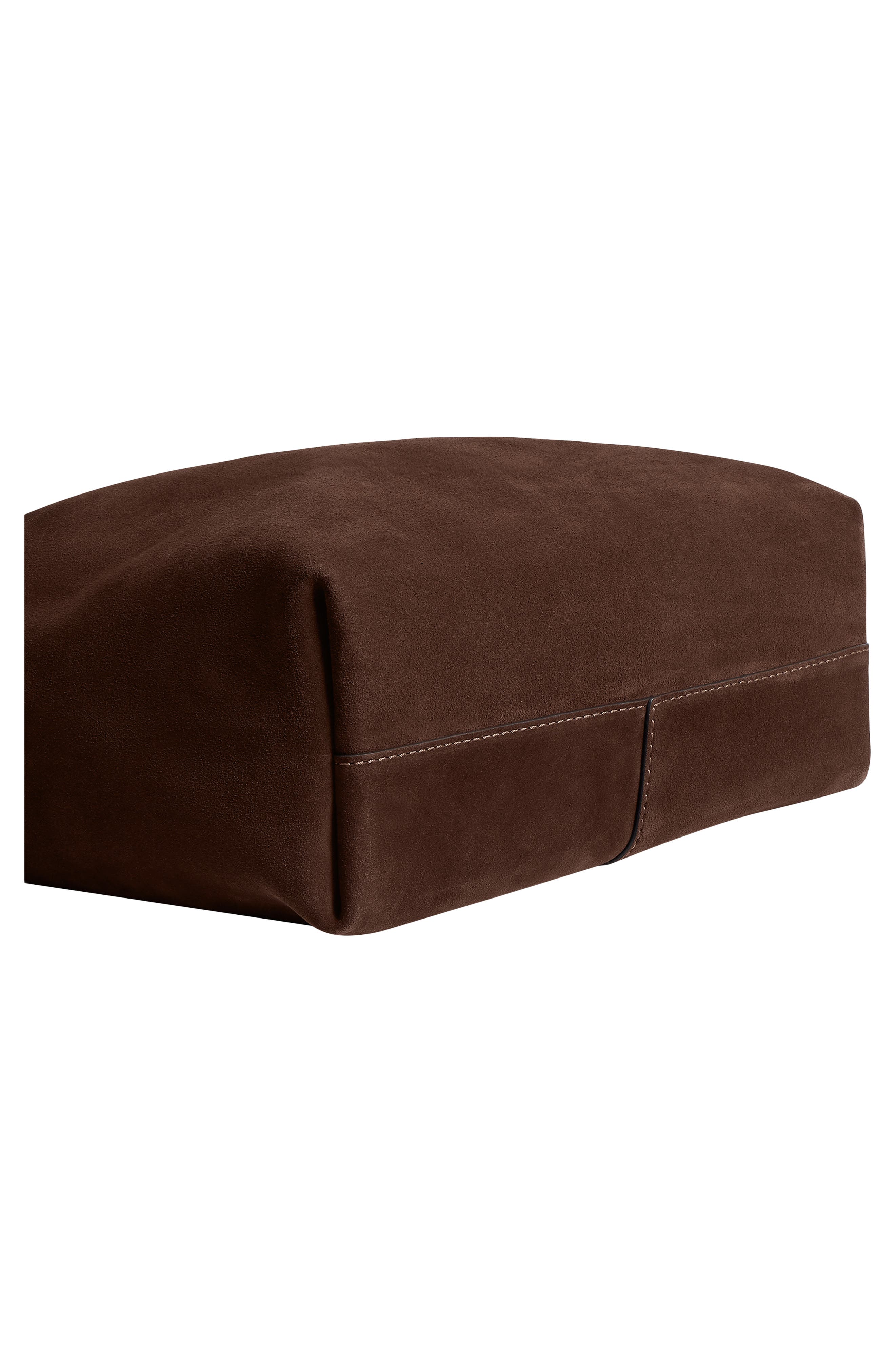 Pillow Brooklyn 34 Suede Shoulder Bag, Alternate, color, B4/ DARK CHOCOLATE