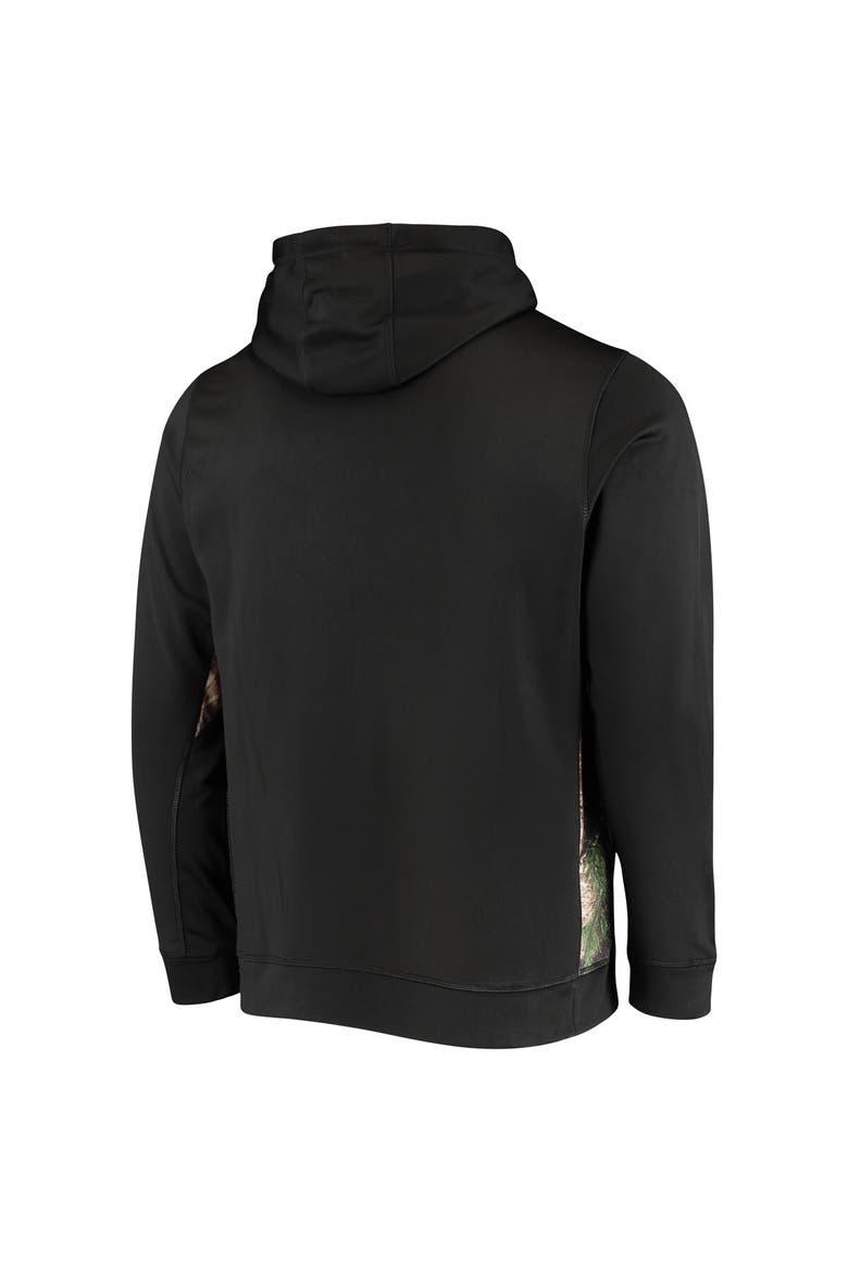 Men's Dunbrooke Black/Realtree Camo Philadelphia Eagles Logo Ranger Pullover Hoodie, Alternate, color, Black