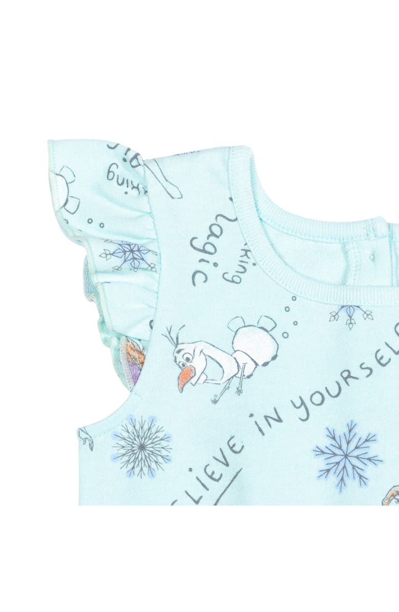 Disney Sleeveless Skater Romper, Alternate, color, Frozen Blue