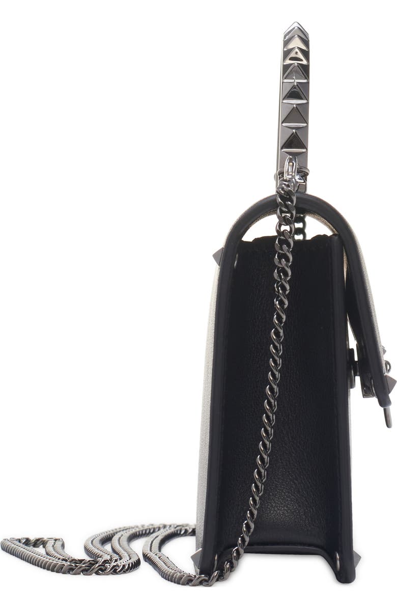 Valentino Garavani Mini Rockstud Leather Handbag, Alternate, color,