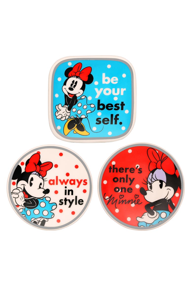 Minnie Mouse Mini Trinket Tray Gift Set, 3 Piece, Alternate, color, Multi