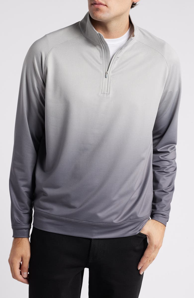 Peter Millar Perth Ombré Quarter Zip Performance Pullover, Main, color, 