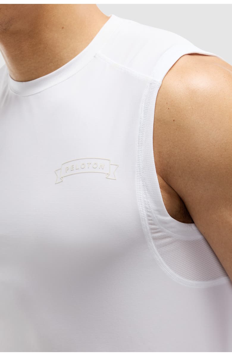 Peloton Essential Performance Muscle Tank, Alternate, color, White