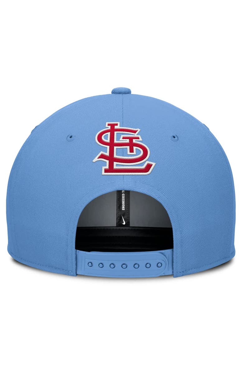 Nike Men's Nike Gray/Light Blue St. Louis Cardinals Pro Performance Snapback Hat, Alternate, color, Gray