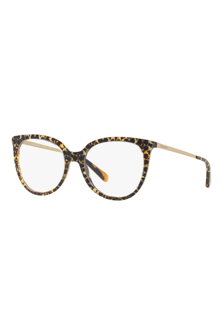 53mm Cat Eye Optical Glasses, Alternate, color, SPOT TORT