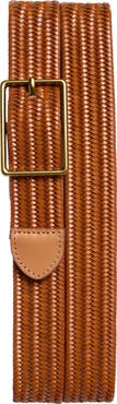 Open Edit Jesse Woven Stretch Leather Belt