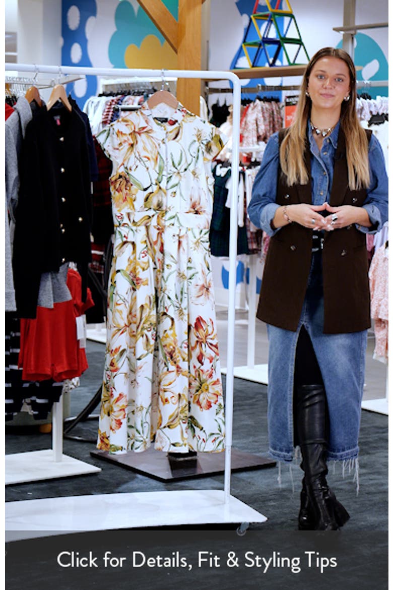 Floral Cap Sleeve Shirtdress video