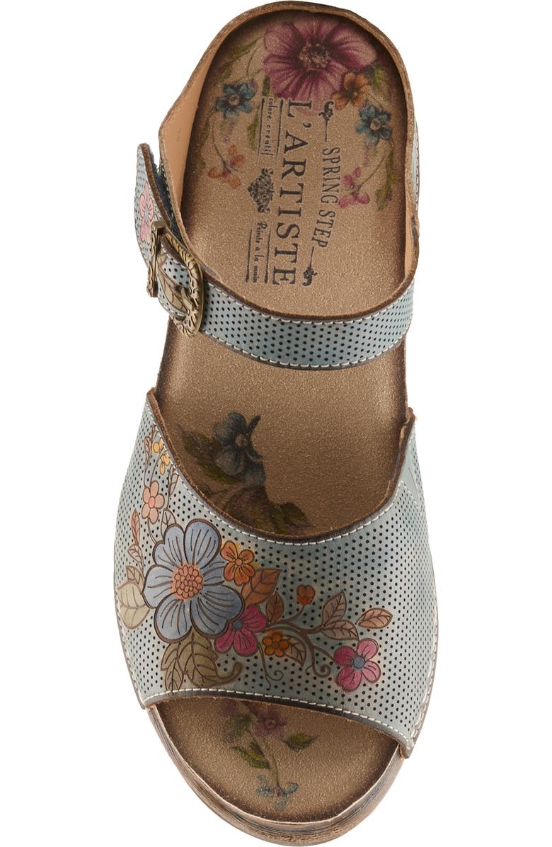 L'Artiste by Spring Step Japhette Platform Sandal, Alternate, color, Blue Multi