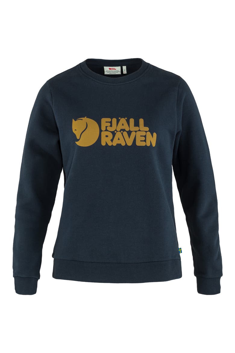 Organic Cotton Graphic Logo Sweatshirt, Alternate, color, DARK NAVY