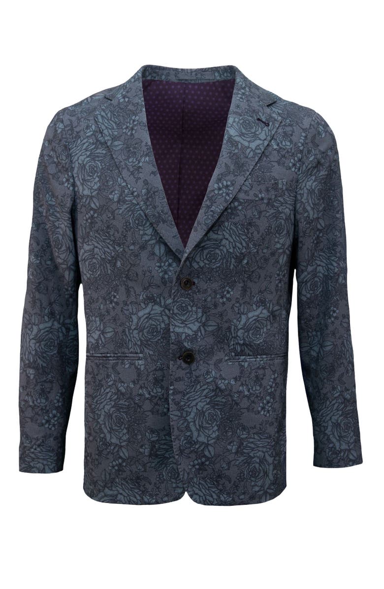 Lords of Harlech Judd Fully Lined Tailored Wool Blazer, Alternate, color, Roma Floral Char