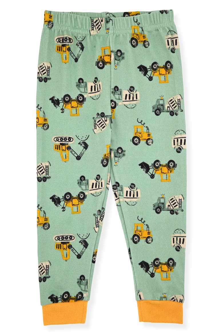 Kids' Fitted Two-Piece Pajamas & Socks Set, Alternate, color, GREEN