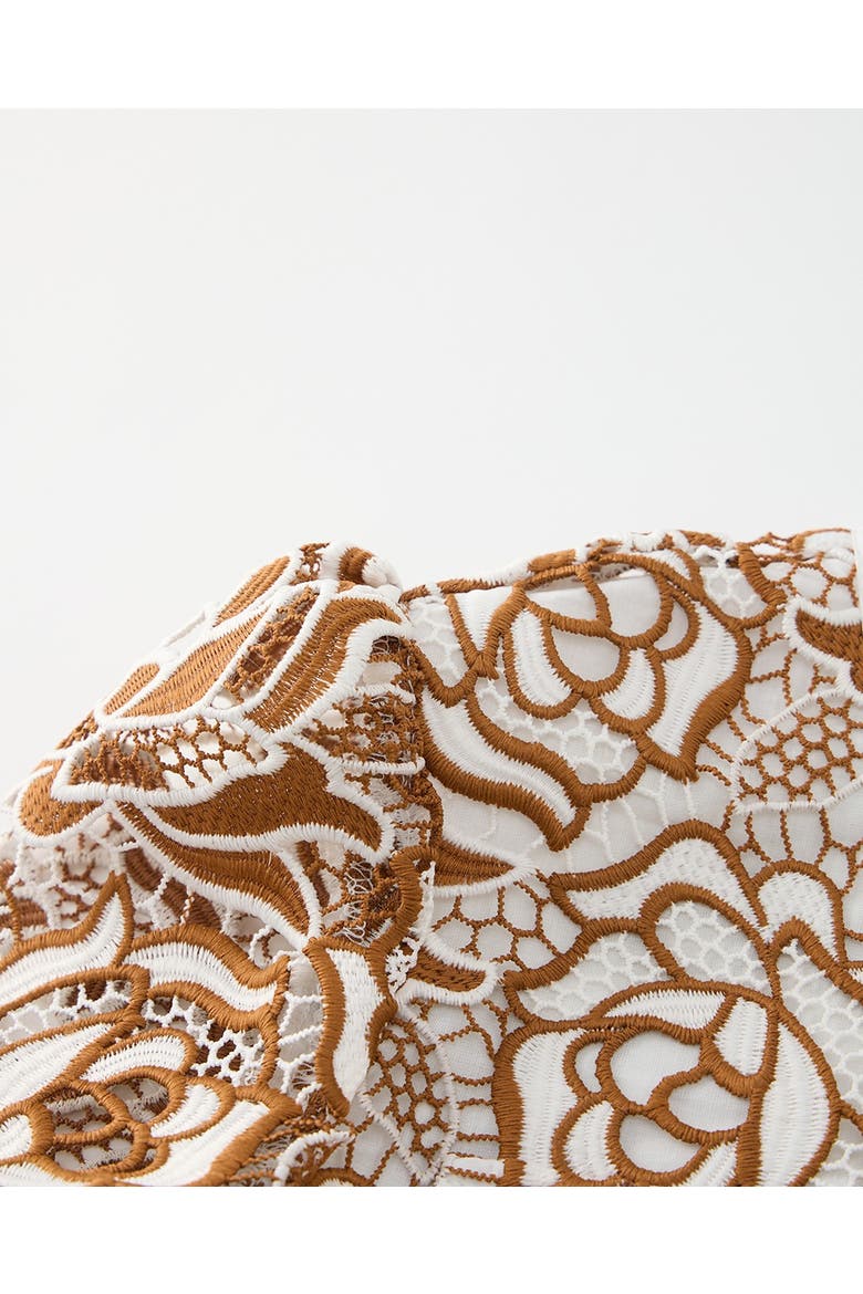 Kimberly Embroidered Jacket, Alternate, color, Ivory/Tan