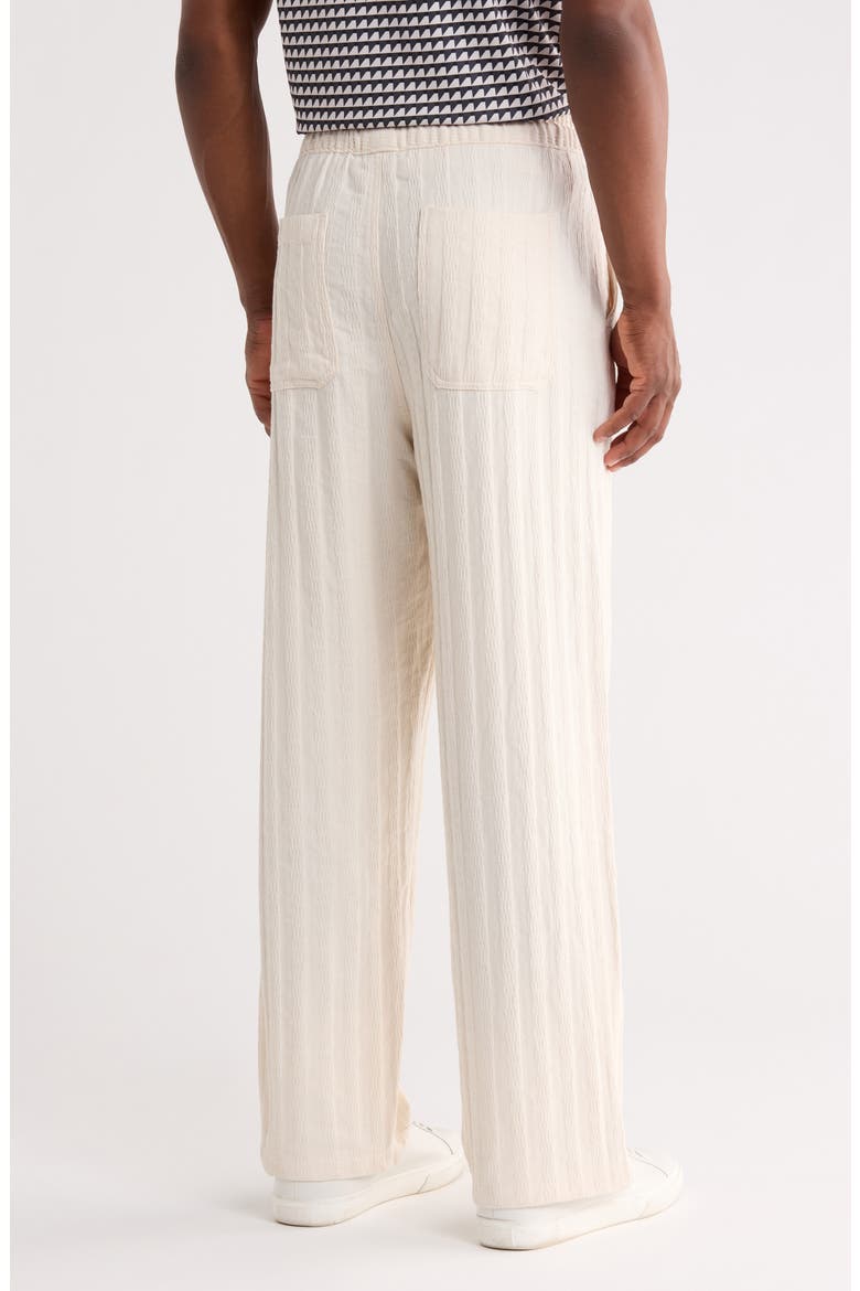 Ecru Textured Pants, Alternate, color, ECRU