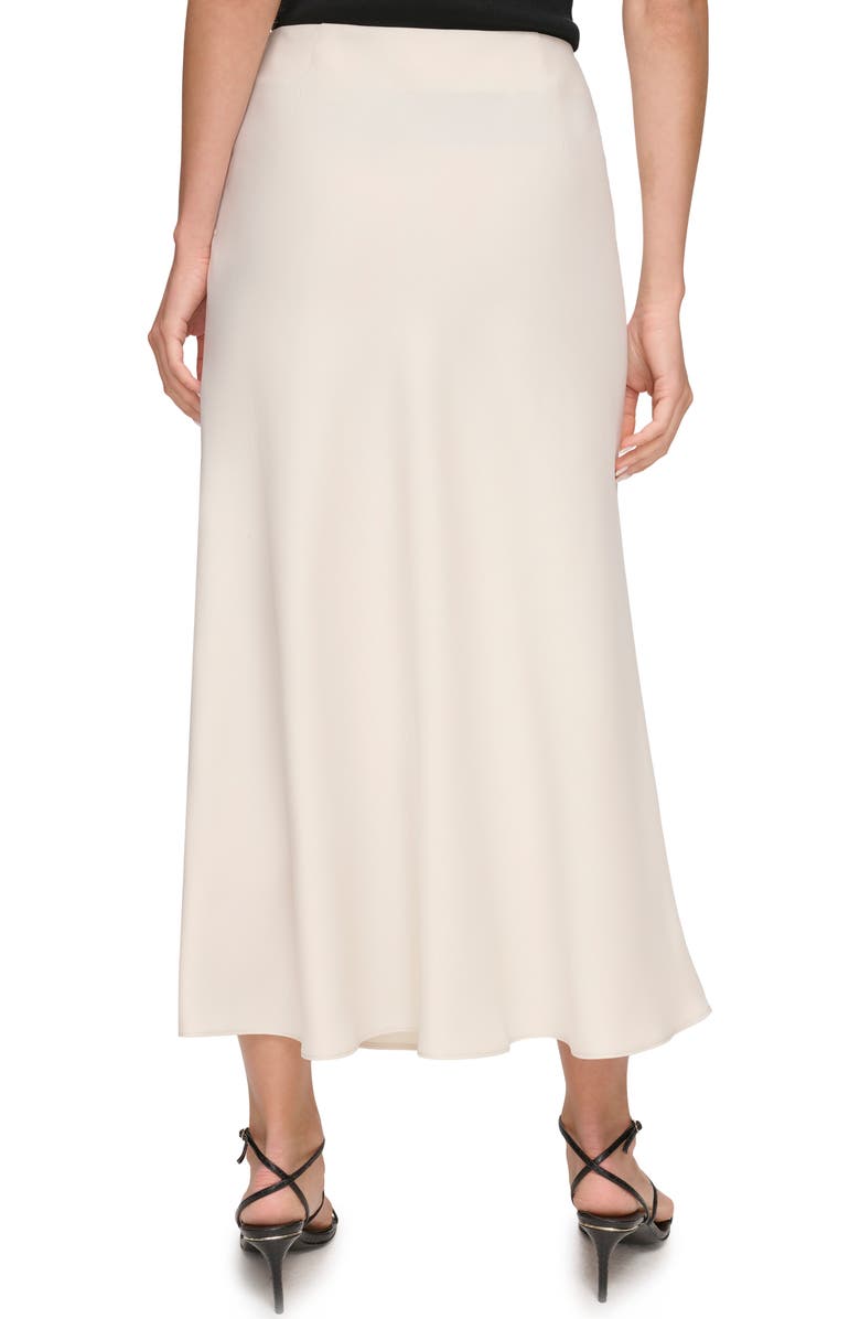 DKNY Satin Side Slit Midi Skirt, Alternate, color, 