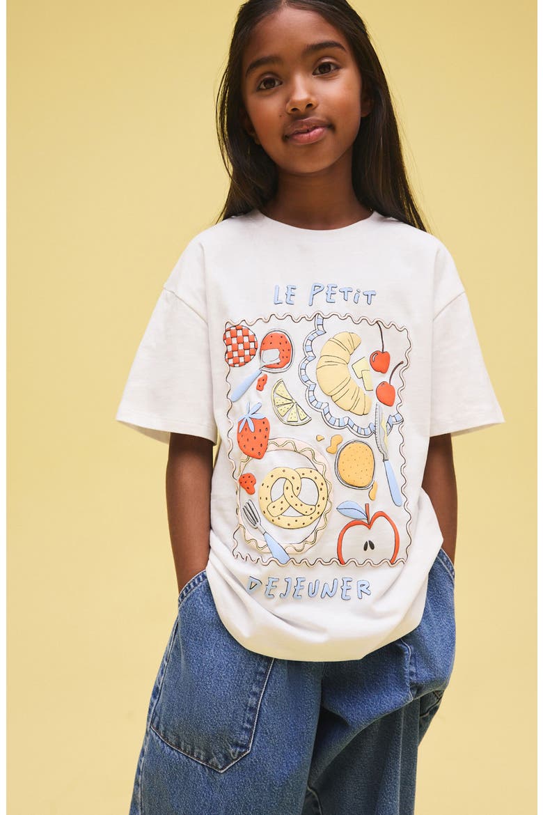 Kids' Le Petit Dejeuner Graphic T-Shirt, Alternate, color, WHITE