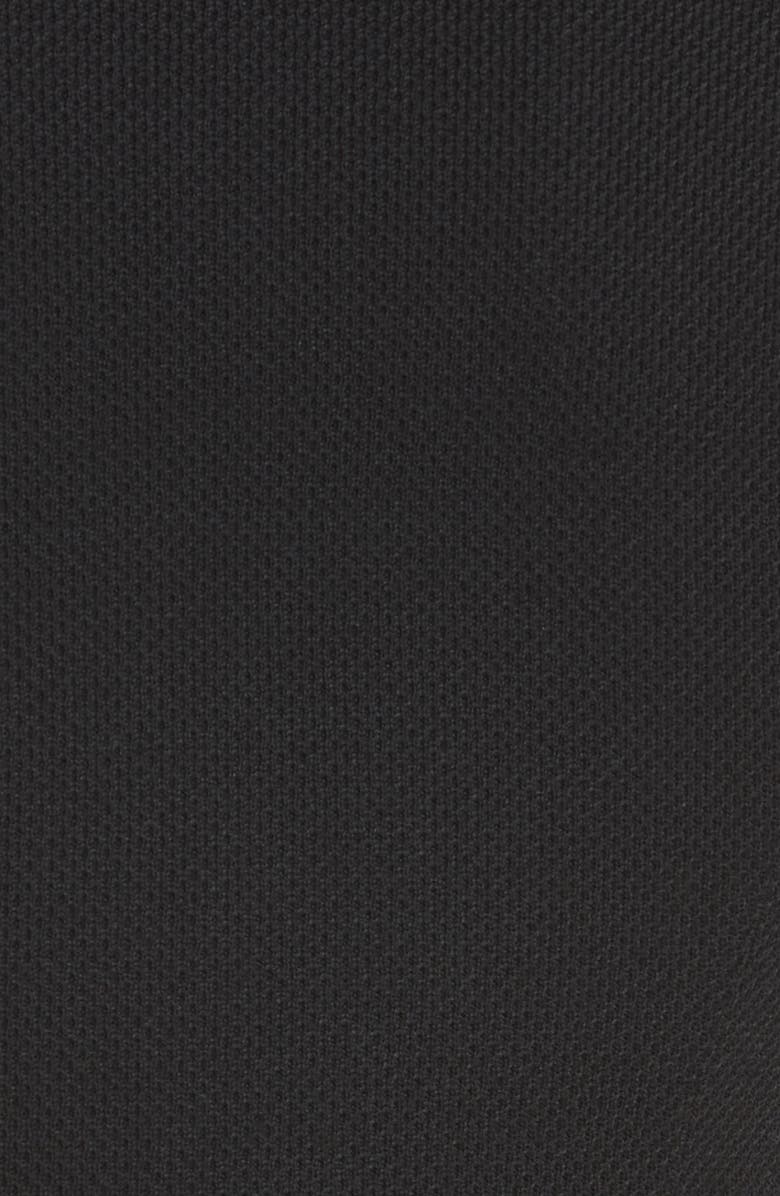 ST. JOHN Collection Fringed Wool Blend Milano Piqué Knit Topper, Alternate, color, Caviar