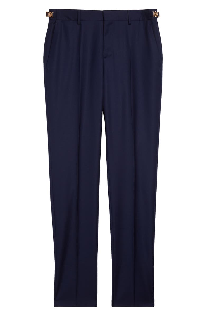 Versace Wool Trousers, Alternate, color, Ink